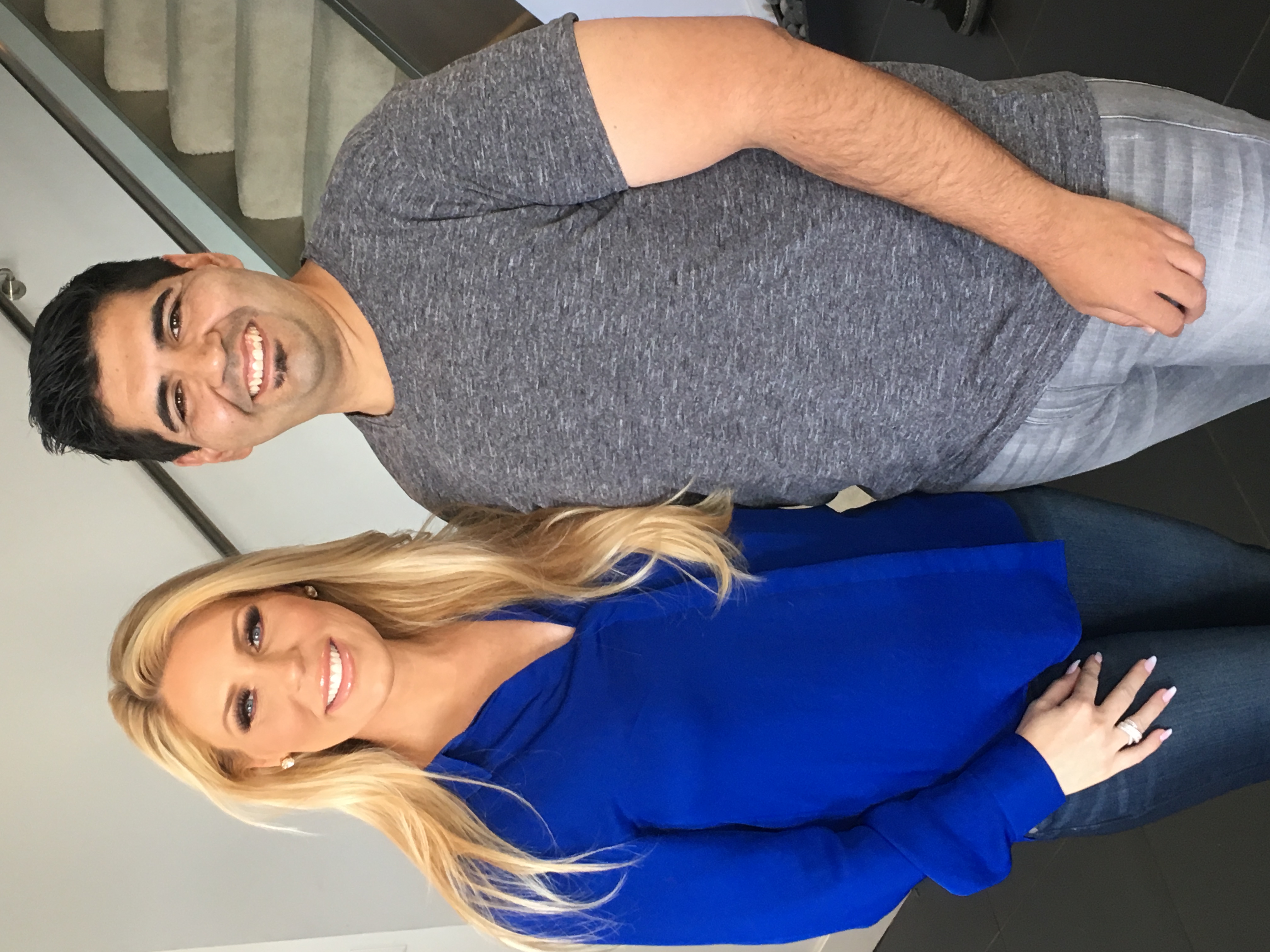 Alexander Capio with Gretchen Rossi during the interview that led to the fertility clinic project